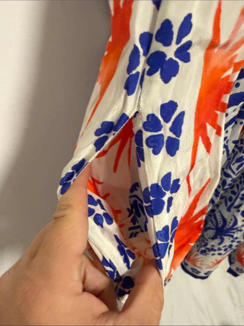 NWT Farm Rio Blue & Orange Printed Women's Dress - Picture 9 of 9